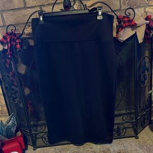 Elegant Dark Brown Pencil Skirt